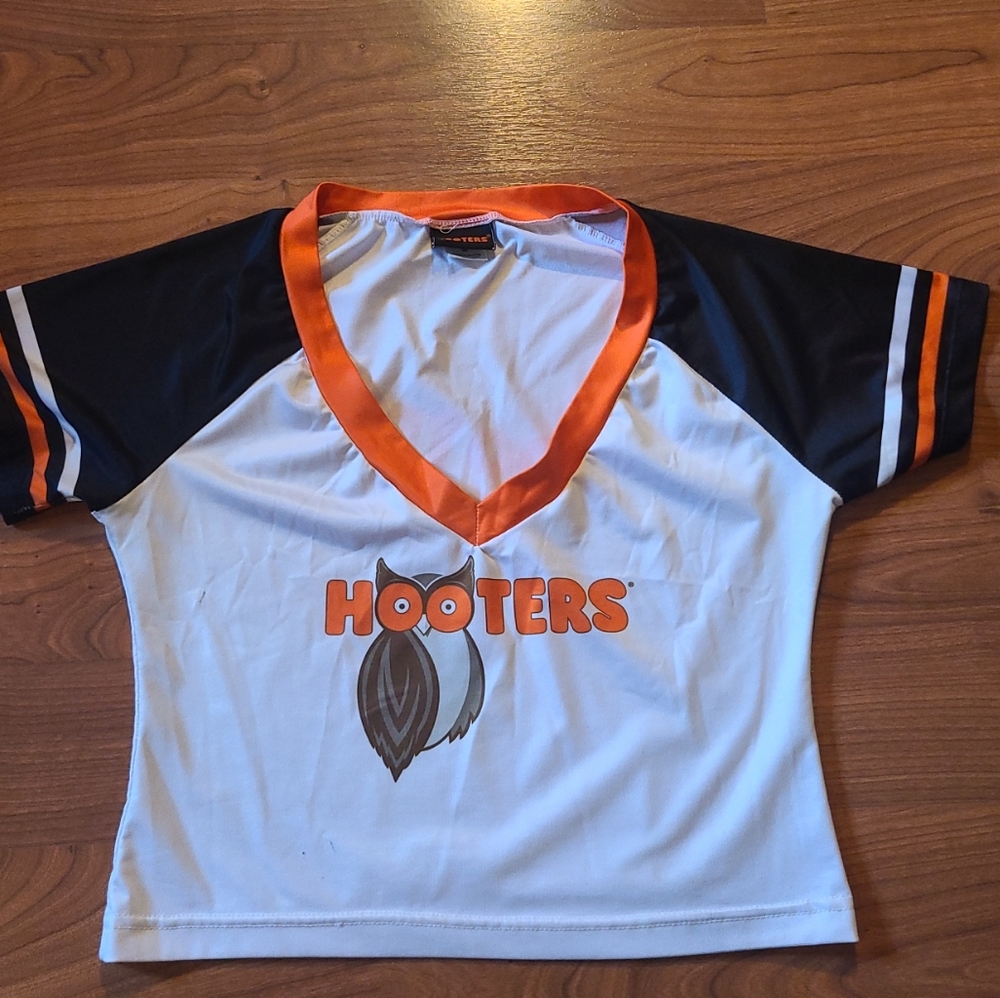 Hooters xxs crop top jersey